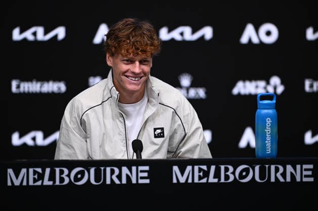 TENNIS AUSTRALIAN OPEN, Jannik Sinner of Italy during a press conference, PK, Pressekonferenz ahead of the Australian Open tennis tournament at Melbourne Park in Melbourne, Friday, January 16, 2026. ( NO ARCHIVING, EDITORIAL USE ONLY MELBOURNE VICTORIA AUSTRALIA  Copyright: xJOELxCARRETTx 20260116139663809314