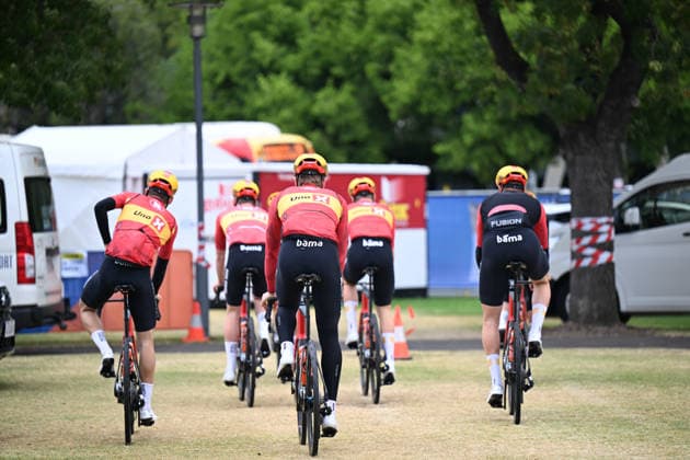 16-01-2026 Vigilia Tour Down Under 2026; 2026, Uno X - Mobility; Adelaide; 