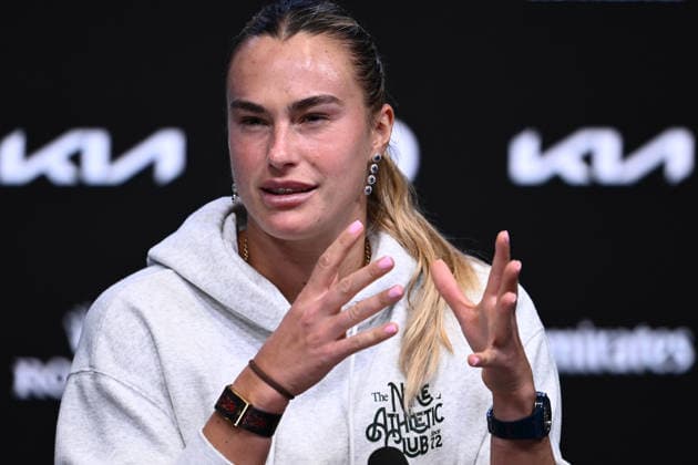 TENNIS AUSTRALIAN OPEN, Aryna Sabalenka of Belarus during a press conference, PK, Pressekonferenz ahead of the Australian Open tennis tournament at Melbourne Park in Melbourne, Friday, January 16, 2026. ( NO ARCHIVING, EDITORIAL USE ONLY MELBOURNE VICTORIA AUSTRALIA  Copyright: xJOELxCARRETTx 20260116126675137792