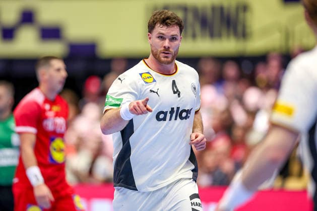 15 01 2026, Handball, Men s EHF EURO 2026, Germany Austria, Jyske Bank Boxen in Herning, Denmark, Preliminary Round Johannes Golla Germany 04 Denmark