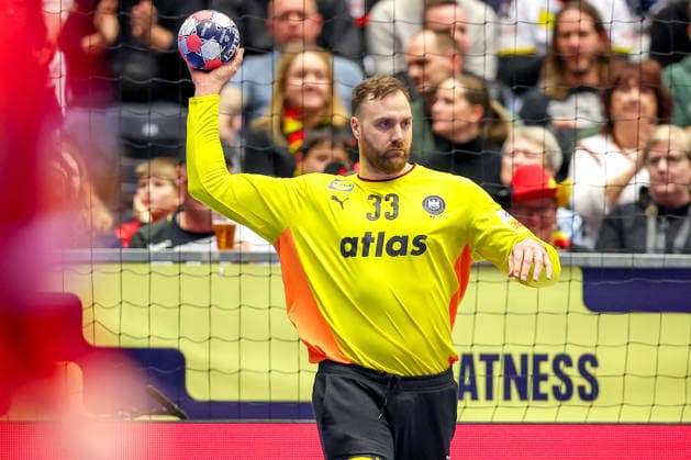 15 01 2026, Handball, Men s EHF EURO 2026, Germany Austria, Jyske Bank Boxen in Herning, Denmark, Preliminary Round Andreas Wolff Germany 33 Denmark