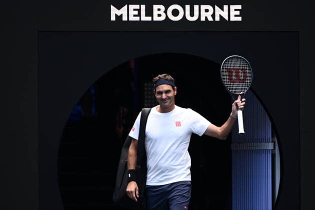 Tennis, Australian Open, guest appearance by Roger Federer