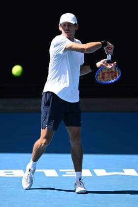 TENNIS AUSTRALIAN OPEN, Alex de Minaur of Australia during a practice session ahead of the Australian Open tennis tournament at Melbourne Park in Melbourne, Friday, January 16, 2026. ( NO ARCHIVING, EDITORIAL USE ONLY MELBOURNE VICTORIA AUSTRALIA  Copyright: xJOELxCARRETTx 20260116193722189501