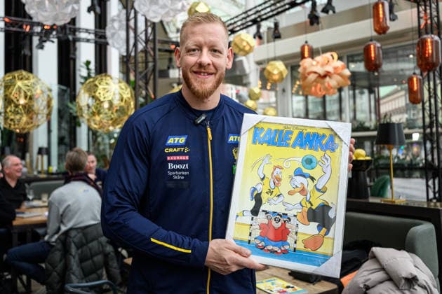 260116 Jim Gottfridsson during a press event with Sweden on January 16, 2026 in Malmö Photo Mathilda Schuler BILDBYRAN kod MA MA0918 handball handboll handball handbolls em 2026 pressträff event meeting sverige sweden ehf european handball championship bbeng 2026 European Handball Championship  Copyright: MATHILDAxSCHULER BB260116MA019