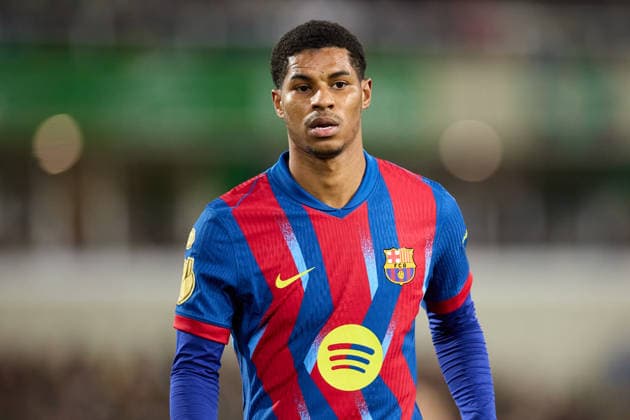 Racing Santander v FC Barcelona, Barca - Copa del Rey Marcus Rashford of FC Barcelona looks on during the Copa del Rey Round of 16 match between Racing Santander and FC Barcelona at Campos de de El Sardinero on January 15, 2026, in Santander, Spain. Santander Campos de Sport de El Sardinero Cantabria Spain RL_RCGSvFCB_CR_000054 Copyright: xRicardoxLarreinax
