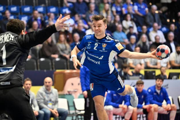 KRISTIANSTAD, SVERIGE 20260116 Iceland s Odinn Rikhardsson in action during the 2026 EHF European Men s Handball Championship the EHF Euro 2026 match between Iceland and Italy at Kristianstad Arena, in Kristianstad, Sweden, on January 16, 2026 KRISTIANSTAD SVERIGE x50090x  Copyright: xJohanxNilsson TTx EHF EURO 2026 ICELAND-ITALY