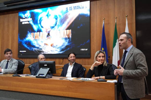 Roberto Lucarelli, Mayor of Camerino during the the Tirreno Adriatico presentation at Li Madou palace in Ancona, Italy - Friday, January 16, 2026 -  Copyright: xMassimoxPaolone LaPressex
