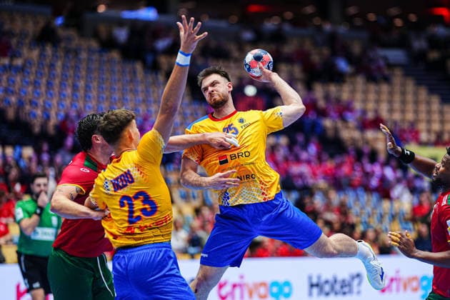Handball, European Championship, Portugal - Romania