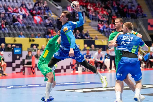 European Handball Championship, Slovenia Montenegro Baerum 20260116 The European Championship match in handball between Slovenia and Montenegro in Unity arena Photo Cornelius Poppe NTB Baerum Norway EDITORIAL USE ONLY RESTRICTED USE FOR BETTING COMPANIES  Copyright: xCorneliusxPoppex xNTBx