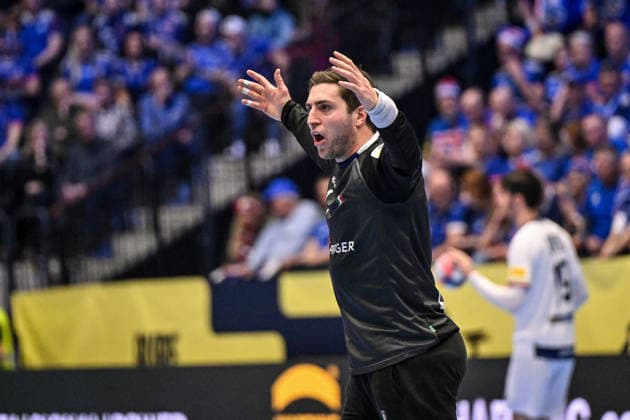 Domenico Mimmo Ebner of Italy during Men s EHF Euro 2026 - Iceland vs Italy, Handball match in Kristianstad, Sweden, January 16 2026  Copyright: xLuigixCanu IPAxSportx xipa-agency.netx xx IPA_70138410 IPA_Agency_IPA70138410