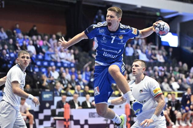 KRISTIANSTAD, SVERIGE 20260116 Iceland s Viggo Kristjansson in action during the 2026 EHF European Men s Handball Championship the EHF Euro 2026 match between Iceland and Italy at Kristianstad Arena, in Kristianstad, Sweden, on January 16, 2026 KRISTIANSTAD SVERIGE x50090x  Copyright: xJohanxNilsson TTx EHF EURO 2026 ICELAND-ITALY