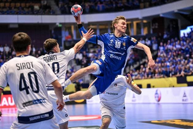 ALTRO - Pallamano - Men s EHF Euro 2026 - Iceland vs Italy Gisli Kristjansson of Iceland during Men s EHF Euro 2026 - Iceland vs Italy, Handball match in Kristianstad, Sweden, January 16 2026 Kristianstad Sweden  Copyright: xIPAxSport ABACAx
