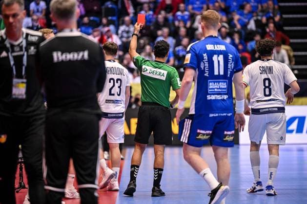 Christian Manojlovic of Italy during Men s EHF Euro 2026 - Iceland vs Italy, Handball match in Kristianstad, Sweden, January 16 2026  Copyright: xLuigixCanu IPAxSportx xipa-agency.netx xx IPA_70141562 IPA_Agency_IPA70141562