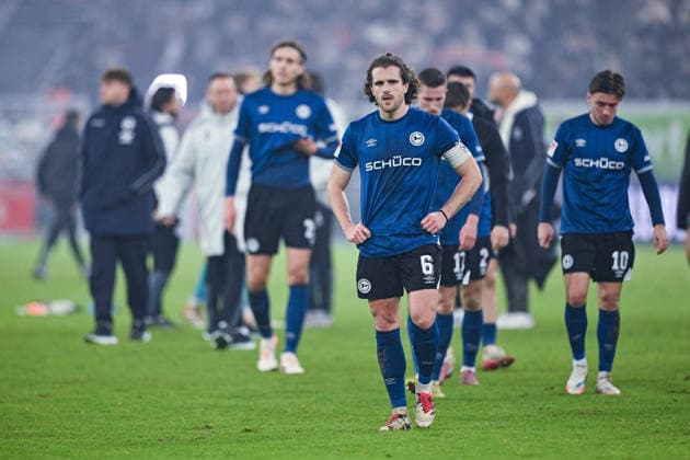 16 01 2026, Soccer, 2 Bundesliga, Matchday 18 Season 2025 2026, Fortuna Düsseldorf DSC Arminia Bielefeld, Mael Corboz DSC Arminia Bielefeld xRHR PHOTO TKx Copyright: RHR-FOTOx RHR-FOTO TK