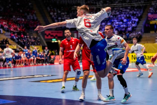 European Handball Championship, Faroe Islands Switzerland Baerum 20260116 Faroe Islands Leivur Mortensen during the European Championship handball match between the Faroe Islands and Switzerland in Unity Arena Photo Cornelius Poppe NTB Baerum Norway EDITORIAL USE ONLY RESTRICTED USE FOR BETTING COMPANIES  Copyright: xCorneliusxPoppex xNTBx