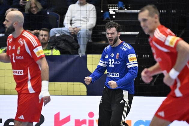 KRISTIANSTAD, SWEDEN 20260116 Hungary s goal keeper Kristof Palasics in action during the 2026 EHF European Men s Handball Championship the EHF Euro 2026 match between Hungary and Poland at Kristianstad Arena, in Kristianstad, Sweden, on January 16, 2026 KRISTIANSTAD SWEDEN x50090x  Copyright: xJohanxNilsson TTx EHF EURO 2026 HUNGARY-POLAND