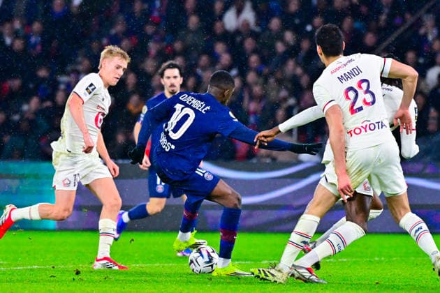 FOOTBALL : PSG vs Lille - Ligue1 - 16 01 2026 Ousmane DEMBELE ( 10 - PSG ) during the Ligue 1 match between Paris Saint Germain and Lille OSC at Parc Des Princes on January 16 , 2026 in Paris, France. ( Photo by Federico Pestelini PsnewZ ) - ParisFrance  Copyright: xFedericoxPestelinix
