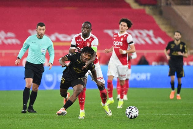 AS Monaco FC v FC Lorient - Ligue 1 McDonald s 2025 2026 06 Denis ZAKARIA (asm) - 29 Karim DERMANE (fcl) during the Ligue 1 McDonald s match between Monaco and Lorient at Stade Louis II on January 16, 2026 in Monaco, Monaco. Monaco Monaco  Copyright: xFEPx 776443694