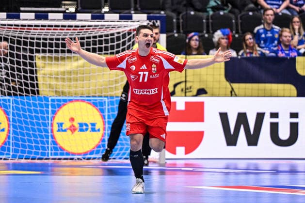 ALTRO - Pallamano - Men s EHF Euro 2026 - Iceland vs Italy Egon Hanusz of Hungary during Men s EHF Euro 2026 - Iceland vs Italy, Handball match in Kristianstad, Sweden, January 16 2026 Kristianstad Sweden  Copyright: xIPAxSport ABACAx