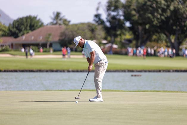 January 16, 2026, Honolulu, Hawaii, USA: JOHN JJ SPAUN putts on the 3rd green during Round 2 of the 2026 Sony Open in Honolulu, Hawaii on January 16, 2026. Honolulu USA - ZUMAm310 20260116_zsp_m310_073 Copyright: xElliotxMilesx
