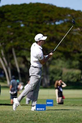 January 16, 2026, Honolulu, Hawaii, USA: NICK TAYLOR tees off from the 2nd during Round 2 of the 2026 Sony Open in Honolulu, Hawaii on January 16, 2026. Honolulu USA - ZUMAm310 20260116_zsp_m310_070 Copyright: xElliotxMilesx