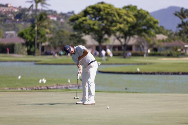January 16, 2026, Honolulu, Hawaii, USA: ADAM SCOTT putts on the 3rd green during Round 2 of the 2026 Sony Open in Honolulu, Hawaii on January 16, 2026. Honolulu USA - ZUMAm310 20260116_zsp_m310_072 Copyright: xElliotxMilesx