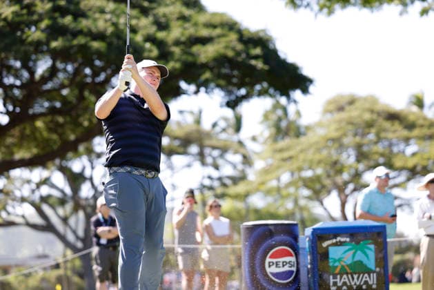 January 16, 2026, Honolulu, Hawaii, USA: At 2-under, ROBERT MACINTYRE tees off at the 4th during Round 2 of the 2026 Sony Open in Honolulu, Hawaii on January 16, 2026. Honolulu USA - ZUMAm310 20260116_zsp_m310_086 Copyright: xElliotxMilesx