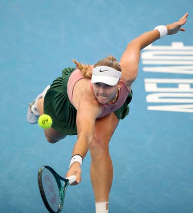 TENNIS ADELAIDE INTERNATIONAL, Mirra Andreeva in her match against Victoria Mboko of Canada during the Women™s singles Final Adelaide International at Memorial Drive Tennis Club in in Adelaide, Saturday, January 17, 2026. ( NO ARCHIVING, EDITORIAL USE ONLY ADELAIDE SOUTH AUSTRALIA AUSTRALIA  Copyright: xMATTxTURNERx 20260117173521024207