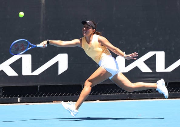 January 17, 2026, Melbourne, Victoria, Australia: JESSICA PEGULA of USA during the practise session before Australian Open, Melbourne, Australia. Melbourne Australia - ZUMAc278 20260117_zsp_c278_001 Copyright: xMarcinxCholewinskix