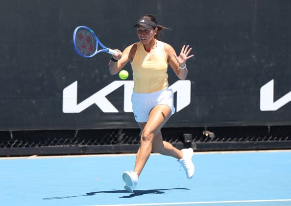 January 17, 2026, Melbourne, Victoria, Australia: JESSICA PEGULA of USA during the practise session before Australian Open, Melbourne, Australia. Melbourne Australia - ZUMAc278 20260117_zsp_c278_003 Copyright: xMarcinxCholewinskix