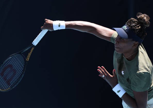 January 17, 2026, Melbourne, Victoria, Australia: VENUS WILLIAMS of USA during the practise session before Australian Open, Melbourne, Australia. Melbourne Australia - ZUMAc278 20260117_zsp_c278_004 Copyright: xMarcinxCholewinskix
