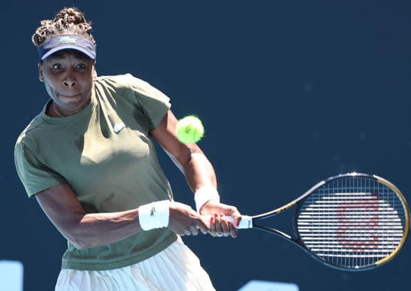 January 17, 2026, Melbourne, Victoria, Australia: VENUS WILLIAMS of USA during the practise session before Australian Open, Melbourne, Australia. Melbourne Australia - ZUMAc278 20260117_zsp_c278_012 Copyright: xMarcinxCholewinskix