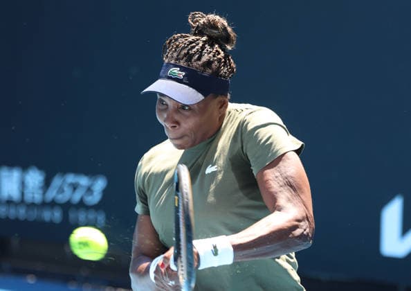 January 17, 2026, Melbourne, Victoria, Australia: VENUS WILLIAMS of USA during the practise session before Australian Open, Melbourne, Australia. Melbourne Australia - ZUMAc278 20260117_zsp_c278_017 Copyright: xMarcinxCholewinskix