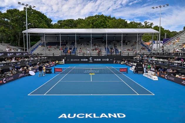 General view before the Men s doubles final match of the ASB Classic Men™s ATP, Tennis Herren 250 tennis tournament at Manuka Doctor Arena, Auckland, New Zealand on Saturday 17 January 2026. Photo credit: Alan Lee Auckland New Zealand Copyright: xAlanxLeex xx