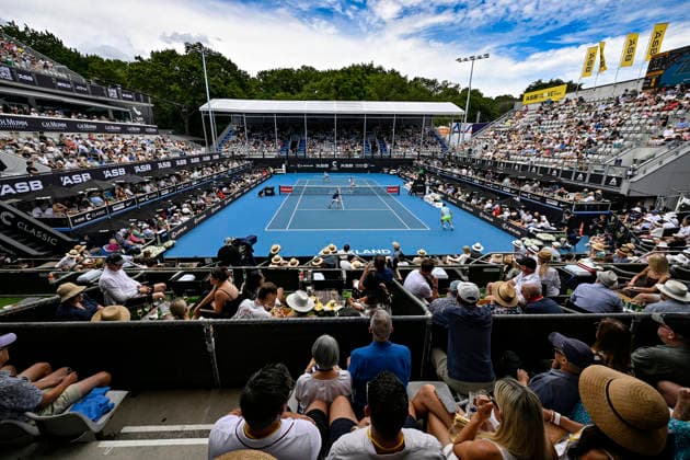 General view of the Men s doubles final match of the ASB Classic Men™s ATP, Tennis Herren 250 tennis tournament at Manuka Doctor Arena, Auckland, New Zealand on Saturday 17 January 2026. Photo credit: Alan Lee Auckland New Zealand Copyright: xAlanxLeex xx
