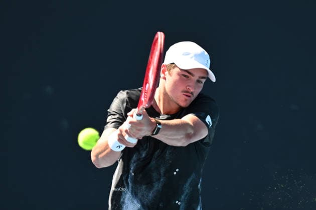 TENNIS AUSTRALIAN OPEN PRACTICE, Joao Fonesca of Brazil in action during a practise session ahead of the Australian Open tennis tournament at Melbourne Park in Melbourne, Saturday, January 17, 2026. ( NO ARCHIVING MELBOURNE VICTORIA AUSTRALIA  Copyright: xJAMESxROSSx 20260117144347692284