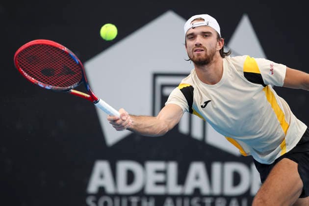 TENNIS ADELAIDE INTERNATIONAL, TomaÅ¡ MachaÄ of Czechia in his match against Ugo Humbert of France during the Men™s singles Final, Adelaide International at Memorial Drive Tennis Club in in Adelaide, Saturday, January 17, 2026. ( NO ARCHIVING, EDITORIAL USE ONLY ADELAIDE SOUTH AUSTRALIA AUSTRALIA  Copyright: xMATTxTURNERx 20260117179296411205