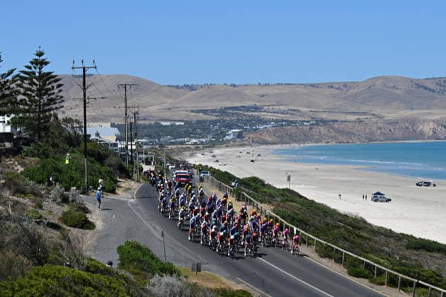 17-01-2026 Tour Down Under Women; Tappa 01 Willunga - Willunga; Aldinga Beach; 