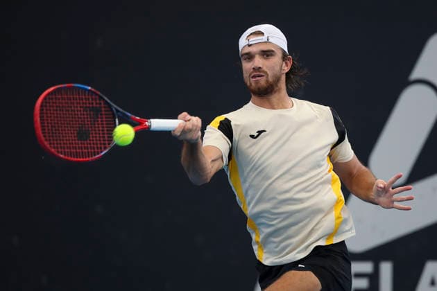 TENNIS ADELAIDE INTERNATIONAL, TomaÅ¡ MachaÄ of Czechia in his match against Ugo Humbert of France during the Men™s singles Final, Adelaide International at Memorial Drive Tennis Club in in Adelaide, Saturday, January 17, 2026. ( NO ARCHIVING, EDITORIAL USE ONLY ADELAIDE SOUTH AUSTRALIA AUSTRALIA  Copyright: xMATTxTURNERx 20260117197277321153