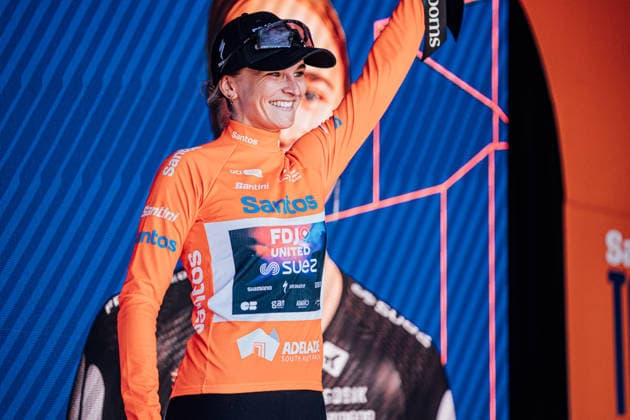 2026 Women s Tour Down Under Stage 1 Picture by Zac Williams SWpix.com - 17 01 2026 - Cycling - 2026 Women s Tour Down Under Stage 1 - Willunga to Willunga - Ally Wollaston, FDJ United Suez, wins Stage 1. Copyright: x xSWpix.comx(t axPhotographyxHubxLtd)xZacxWilliams SWpix.comx SWP-2645