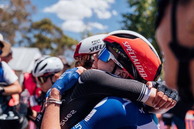 2026 Women s Tour Down Under Stage 1 Picture by Zac Williams SWpix.com - 17 01 2026 - Cycling - 2026 Women s Tour Down Under Stage 1 - Willunga to Willunga - Ally Wollaston, FDJ United Suez, wins Stage 1. Copyright: x xSWpix.comx(t axPhotographyxHubxLtd)xZacxWilliams SWpix.comx SWP-2645