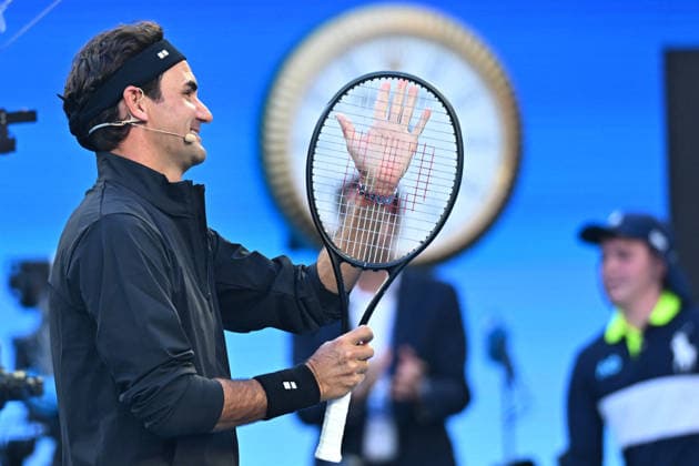 Opening Night at the 2026 Australian Open - Melbourne Opening Night with Roger Federer (SUI) at the 2026 Australian Open at Melbourne Park in Melbourne, AUSTRALIA, on January 17, 2026. Photo by Corinne Dubreuil ABACAPRESS.COM Melbourne Australia  Copyright: xDubreuilxCorinne ABACAx