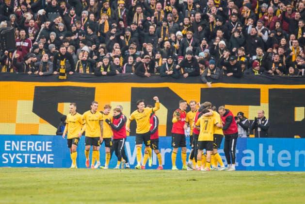 17 01 2026, xomx, Fußball 2 Bundesliga, Dynamo Dresden SpVgg Greuther Fuerth v l jubelt, Torjubel, Tor, Goal, Jubel, Freude, freuen zum 1 0 durch Thomas Keller Dynamo Dresden DFL DFB REGULATIONS PROHIBIT ANY USE OF PHOTOGRAPHS as IMAGE SEQUENCES and or QUASI VIDEO Dresden