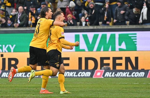 17 01 2026 Soccer Season 2025 2026 2 Soccer Bundesliga 18 Matchday SG Dynamo Dresden SGD SpVgg Greuther Fürth SGF Kleeblatt Sportfoto Zink MeZi xmexzix DFL regulations prohibit any use of photographs as image sequences and or quasi video only for editorial use Torjubel Jubel Freude nach Treffer Tor Torschuß zum 2 0 durch Jakob Lemmer 10, SG Dynamo Dresden SGD