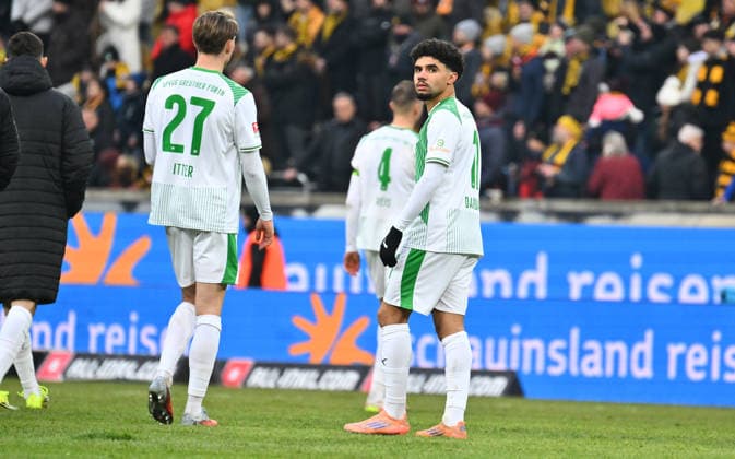 17 01 2026 Soccer Season 2025 2026 2 Soccer Bundesliga 18 Matchday SG Dynamo Dresden SGD SpVgg Greuther Fürth SGF Kleeblatt Sportfoto Zink xwoxzix DFL regulations prohibit any use of photographs as image sequences and or quasi video only for editorial use Aiman Dardari 11, SpVgg Greuther Fürth disappointed Disappointment after the end of the match