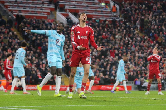 Hugo Ekitike of Liverpool dejected Liverpool v Burnley, Premier League, Football, Anfield, Liverpool, UK - 17 Jan 2026Liverpool Anfield United Kingdom EDITORIAL USE ONLY No use with unauthorised audio, video, data, fixture lists, club league logos or live services. Online in-match use limited to 120 images, no video emulation. No use in betting, games or single club league player publications.  Copyright: xPhilxOldham Shutterstockx 16348122au