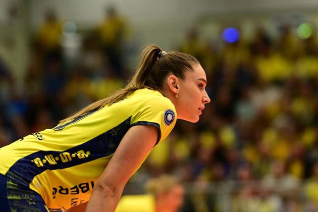 Volleyball I Women I Season 2025 2026 I Bundesliga I 12 Matchday I ETV Hamburger Volksbank Volleys SSC Palmberg Schwerin I 17 01 2026 Anna Artyshuk 19, SSC Palmberg Schwerin Hamburg CU Arena Hamburg Germany Copyright: xLobeca FelixxSchlikisx
