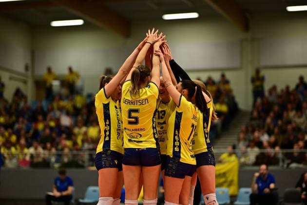 Volleyball I Women I Season 2025 2026 I Bundesliga I 12 Matchday I ETV Hamburger Volksbank Volleys SSC Palmberg Schwerin I 17 01 2026 SSC Palmberg Schwerin Women together Hamburg CU Arena Hamburg Germany Copyright: xLobeca FelixxSchlikisx