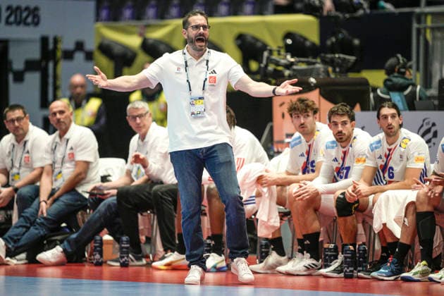 European Handball Championship, Ukraine France Baerum 20260117 France s coach Guillaume Gille during the European Handball Championship between Ukraine and France in Unity Arena Photo Stian Lysberg Solum NTB Baerum Norway EDITORIAL USE ONLY RESTRICTED USE FOR BETTING COMPANIES  Copyright: xStianxLysbergxSolumx xNTBx