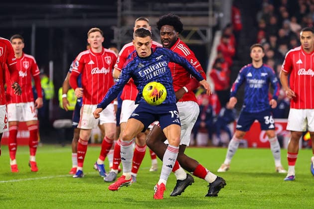Nottingham Forest v Arsenal, Premier League Leandro Trossard of Arsenal on the ball during the Nottingham Forest v Arsenal Premier League match at the City Ground, West Bridgford, England on 17 January 2026 Credit: Ryan Crockett Every Second Media Editorial use only. All images are copyright Every Second Media Limited. No images may be reproduced without prior permission. All rights reserved. Premier League and Football League images are subject to licensing agreements with Football DataCo Limited. see https: www.football-dataco.com Copyright: xIMAGO EveryxSecondxMediax ESM-1761-0055 RyanxCrockettx xEveryxSecondxMediax